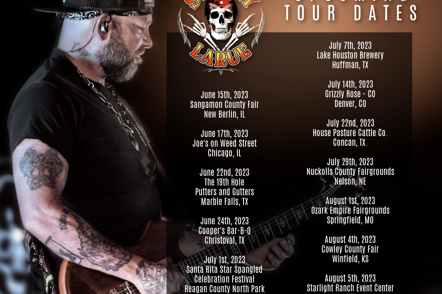 Stoney LaRue Tour Dates! Stoney LaRue